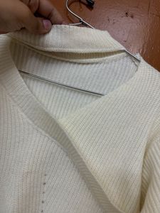 Korean Mock Neck Soft Woollen Sweater