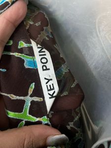 Patterned Short Sleeve Top