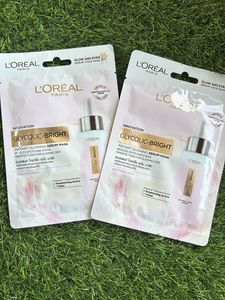 L’Oreal Paris Instant Glowing Serum Mask Pack Of 2