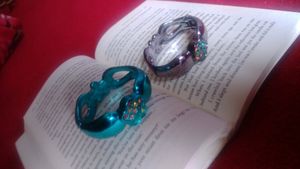 Silver+ Blue Bracelets
