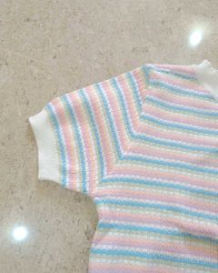showoff horizontal stripped top