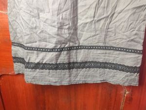 H&amp;M Gray Button-Up Top