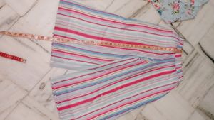 Blue N Pink Flower Print