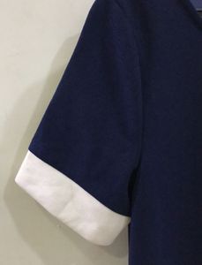 Navy Blue Asymmetrical Dress