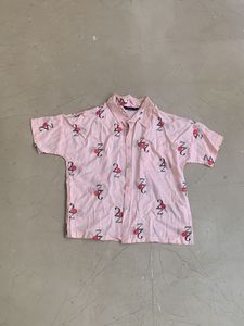Cute Pink Cotton Shirt – XS (Free-Fitting & Flowy)