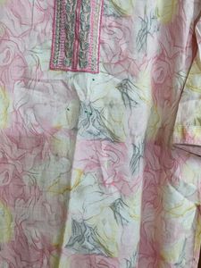 Floral Print Kurta With Pant