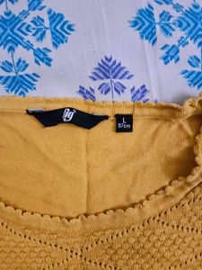 Mustard Yellow Knit Top