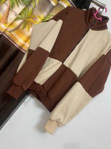 Colorblock Half Zip Drop Shoulder Sweatshirt