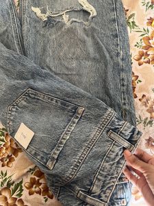 garage wide legs jeans