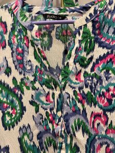 Styli Multi Polyester Flared Printed Dresses