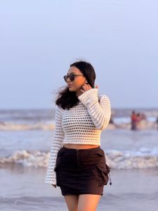 Crochet Knit Top
