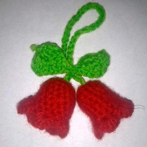 Crochet Cherry Charm