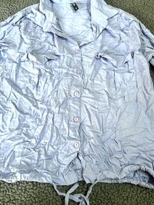 Light Blue office wear shirt with full sleeves