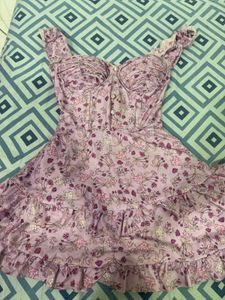 Floral Ruffle Mini Dress