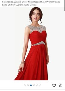 Pintrest Padded Balloon Red Designer Gown🥰💗