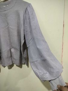 Elegant Balloon Sleeve Top