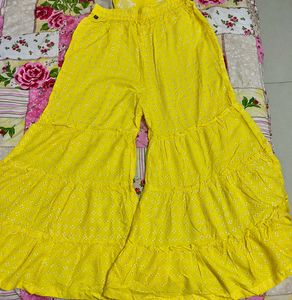 Yellow Kurta Palazzo Set