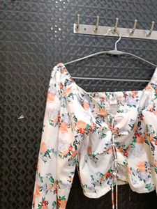 Floral Print Crop Top