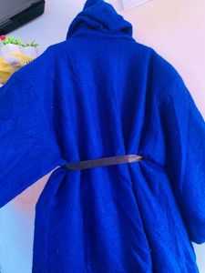 Blue Hooded Coat