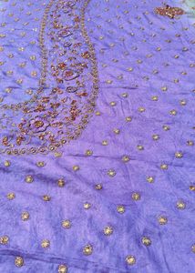 Elegant Purple hend work Saree