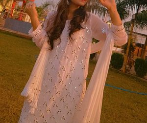 Mirror Work Chikankari Sharara Set