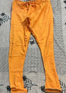 Orange Embroidered Kurta Set