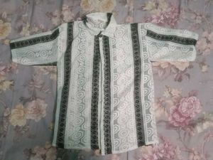 Vintage Lace Short Sleeve Shirt