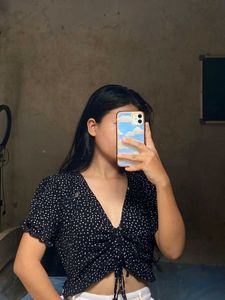 Polka Dot Crop Top