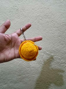 Crochet Luffys Strawhat Keychain / One Piece