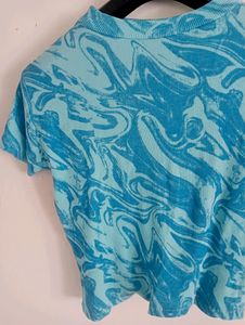 Tie Dye Blue Crop Top !🌀💧