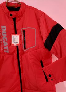 Men Branded Red Ducati Jacket
