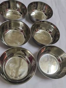 Steel Dinner Bowls (Set of 6)