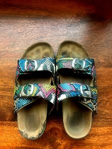 birken stocks pattern footware animal print strong