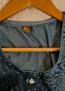 Blue Denim Kurti