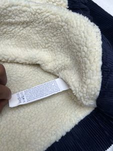 Vintage Corduroy Sherpa-Lined Hoodie