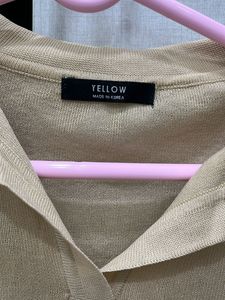Korean Yellow Branded Top Medium Size