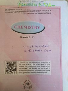Maharashtra Board 11th Chemisyry Textbook