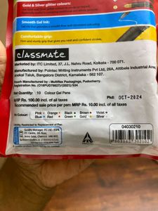Classmate Octane Colour Burst gel pens - SET OF 10
