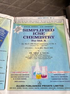 Dalal Series ICSE Class 10 Chemistry Text Book