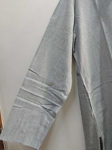 Grey Khadi Kurta
