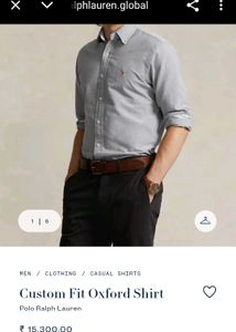 Ralph Lauren Oxford Shirt - Grey