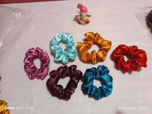 Silk Satin Scrunchies