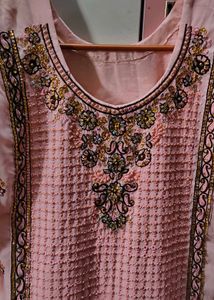 Beautiful Crystal Stone Pink Dress