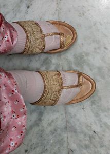 Floral Embroidered Mule
