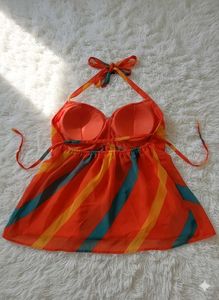 Orange Trendy simple Chatpata Top