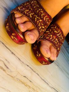 Embroidery Bridal Footwear ❤️
