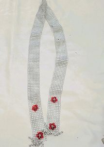 🥳beautiful Attractive Silver Colour Lace