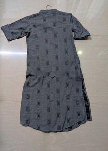 Gray Printed Tunic Top