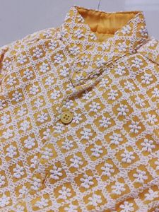 Boy&#39;s Embroidered Kurta Pajama Set