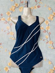 Blue Striped Bodysuit